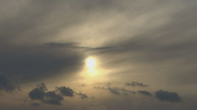 time lapse of clouds in the sky