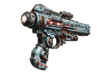 Electroshock weapon isolated on transparent background