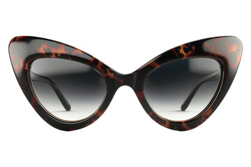 Fototapeta premium Embracing cat eye sunglasses isolated on transparent background