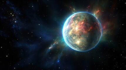 Obraz premium earth and sun