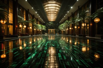 Fototapeta premium City of Ho Chi Minh, Vietnam, the Independence Palace (Independence Palace), a historic landmark., generative IA