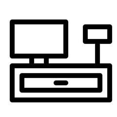 Checkout counter icon