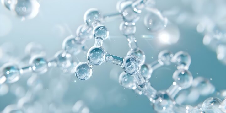 Abstract polymerization chemical reaction art showing long chain molecule formation from monomers. Concept Chemical Reaction Art, Polymerization Process, Long Chain Molecule Formation, Abstract Art