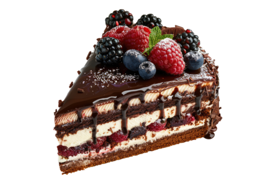 Flavorful pionono cake isolated on transparent background