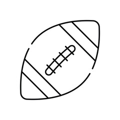 Rugby vector icon