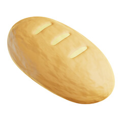Bakeware & Breads 3D Icon, Loaf Bread