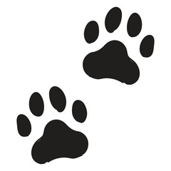 Ink Dogs Paw illustration, Cat Print Vector