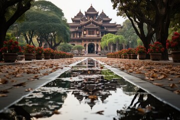 Hanoi, Vietnam, the mausoleum of Lê L?i (Le Loi Mausoleum), a tribute to the national hero., generative IA