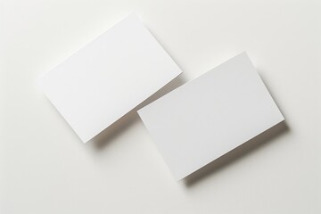 Isolated photo of stack of business cards. Suitable for branding identity.