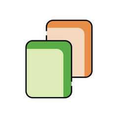 Red Cards vector icon