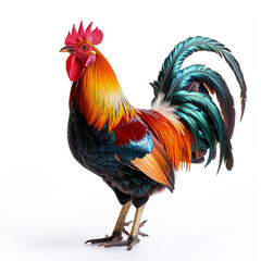 Fototapeta premium rooster isolated on white background