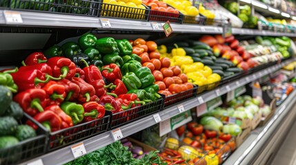 Obraz premium The vegetables in the grocery