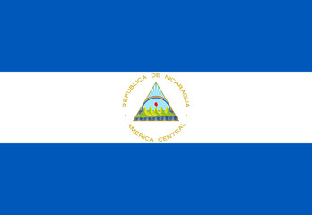Nicaragua flag illustrator country flags