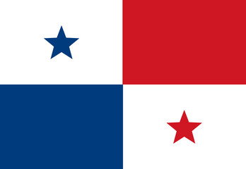 Panama flag illustrator country flags