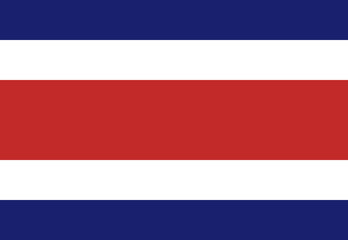 Costa Rica flag illustrator country flags