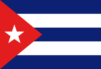 Naklejka premium Cuba flag illustrator country flags