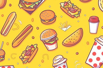Fast Food Day background, Exploring the Origins and Impact of Fast Food Day, The Evolution and Cultural Significance of Fast Food Day