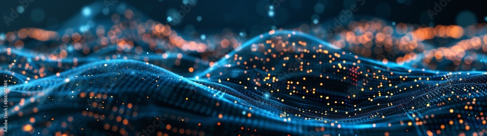 Aufkleber knowledge flows through background data streams, connecting individuals and communities in a vast we