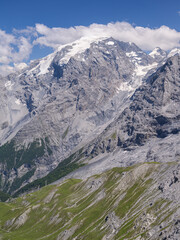 Some of the hairpin turns near the top of the eastern ramp of the Stelvio Pass