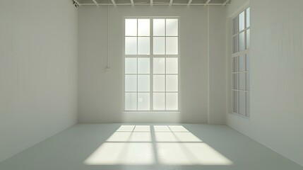 Fototapeta premium empty room with window