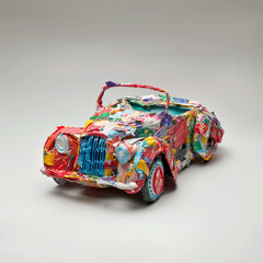 Car made out of recycled plastics