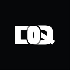 Initial DQ Monogram Minimalist Business Icon Creative Design Logo