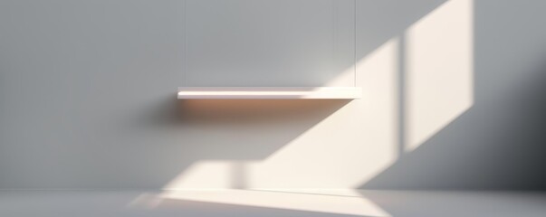 White minimalist product showcase platform