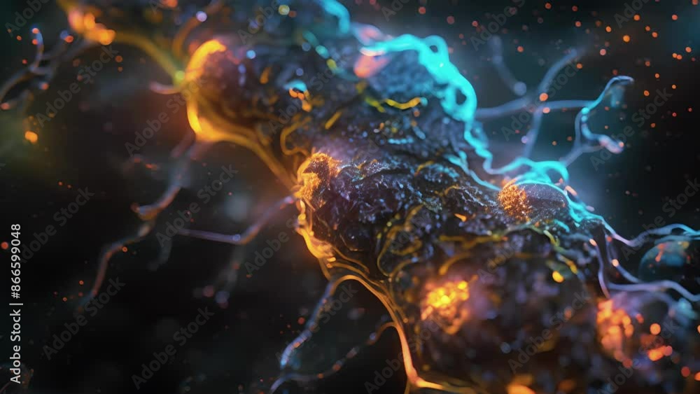 Poster highresolution animation of oligodendrocytes in the spinal cord highlighting their close proximity t