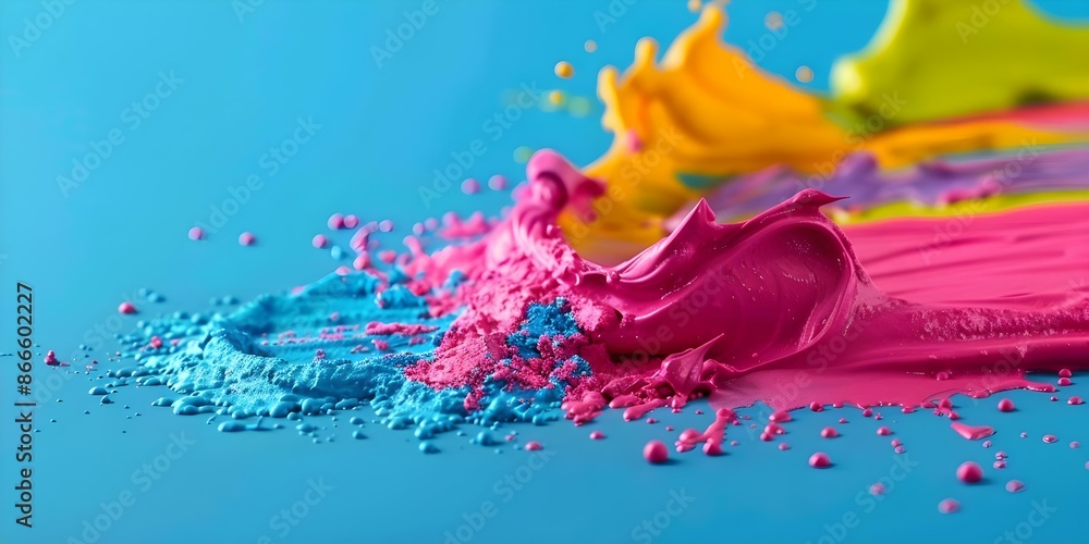 Aufkleber expressing artistic creativity through dynamic patterns and intense colors. concept dynamic patterns