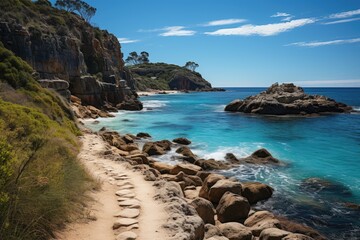 Margaret River, Australia, the Cape to Cape Trail, for spectacular coastal walks., generative IA