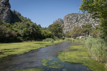 scenic landscape in the historic city of olympos
