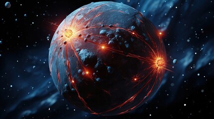 Obraz premium earth and sun