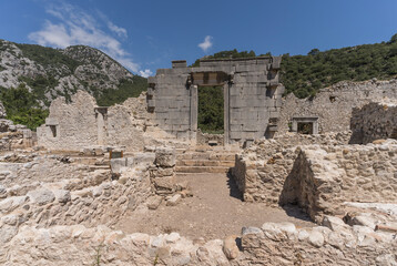 Fototapeta premium ruins of the historic city of olympos