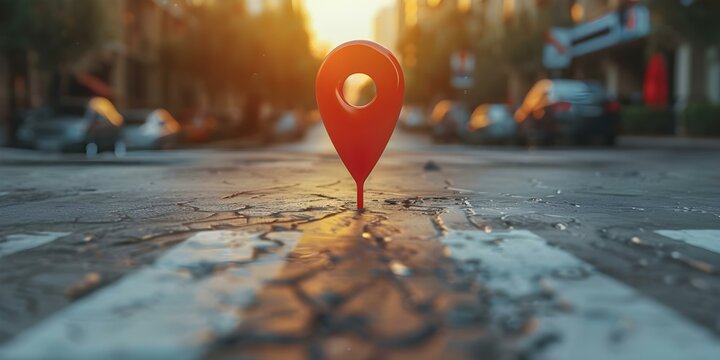 Businesses use geofencing for targeted marketing based on GPS location services. Concept Geofencing, Targeted Marketing, GPS Location Services, Location-based Advertising