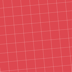 Squared graph line page, red paper sheet, grid empty pattern with checked pattern for notebook, books, wrapping, packaging