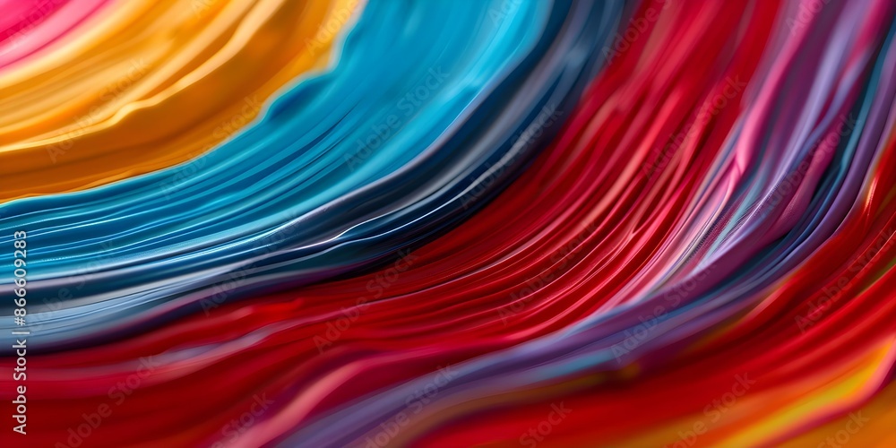 Poster expressing creativity and imagination vibrant background by artist with dynamic patterns. concept ab