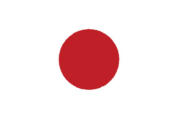 Japan flag abstract colored. Rough lines, painted style. Country, travel, tourism, government, nation, Japanese culture