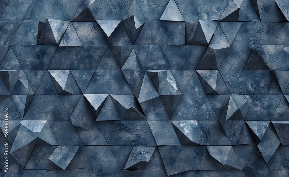 Poster geometric hexagonal pattern with a modern feel