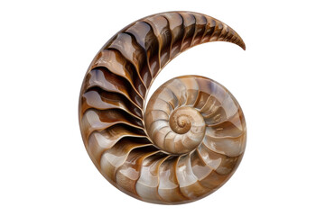 Nautilus shall isolated on white background