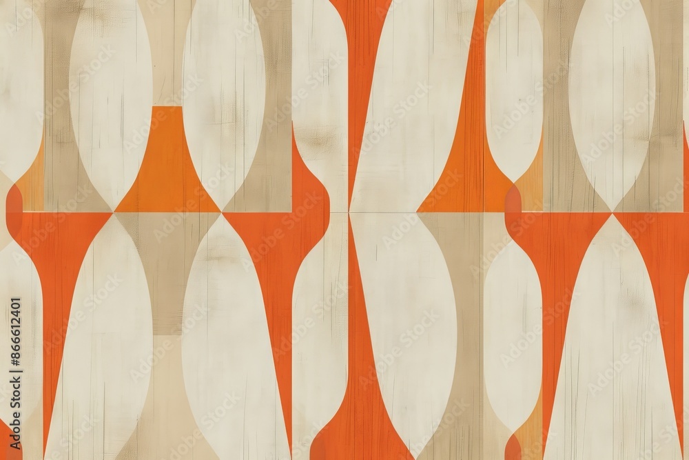 Poster abstract geometric pattern from the 70s and 80s.