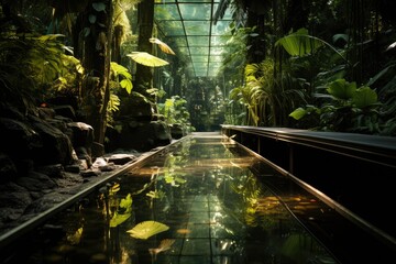Cairns, Australia, the Daintree National Park (Daintree National Park), with tropical jungle., generative IA