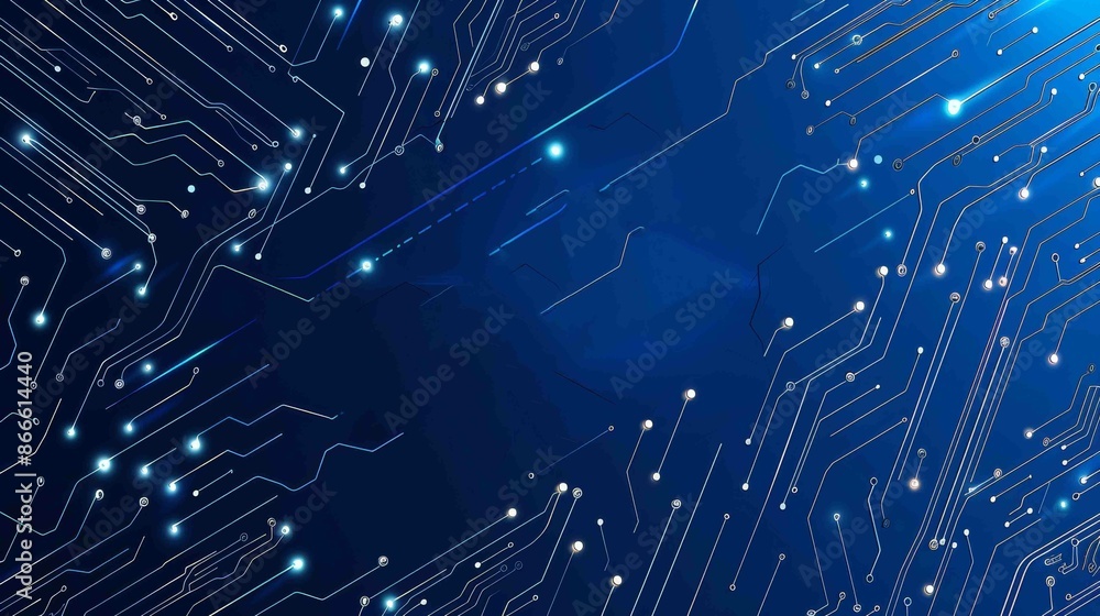 Aufkleber abstract digital circuit tech background. a circuit board in light blue. cyber futuristic data conce