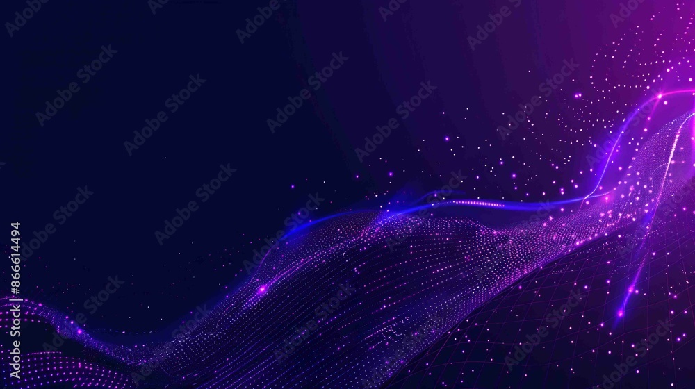Poster background with polygonal or plexus outlined objects. wallpaper with a galaxy or universe background