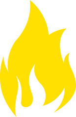 Fire clip art design on plain white transparent isolated background for sign, decal, card, shirt, hoodie, sweatshirt, apparel, tag, mug, icon, poster or badge