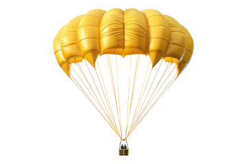 Parachute excellence isolated on white background