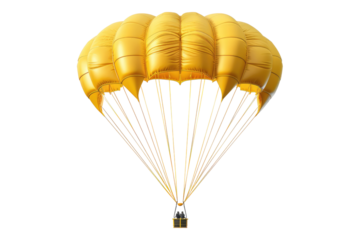 Parachute excellence isolated on white background