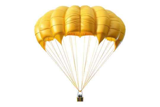 Parachute excellence isolated on white background