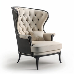armchair isolated on white background