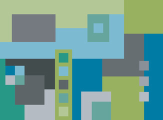 minimalist colorful abstract art