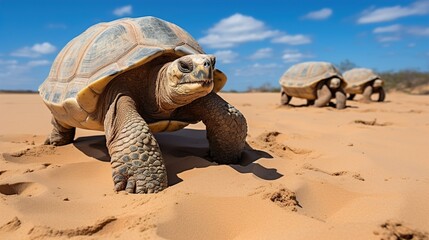 Obraz premium turtle on the sand